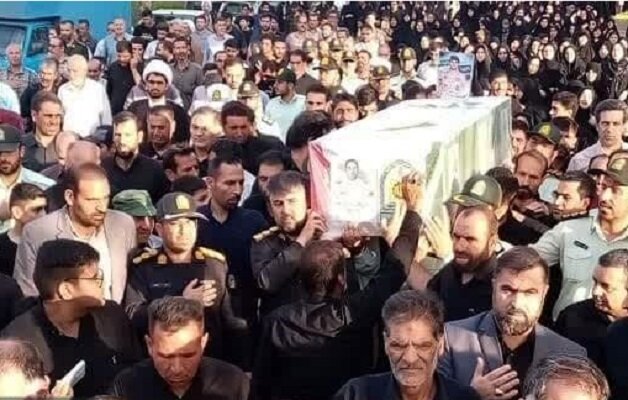 پیکر مطهر شهید مدافع امنیت علی بیژنی زیبا تشییع شد